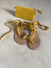 Thumbnail for Lacey Sandal & matching suede Clutch